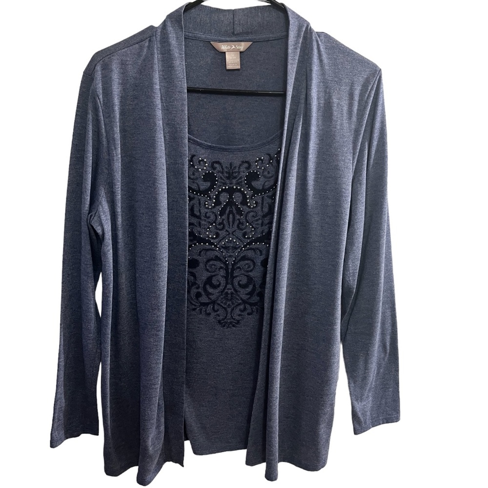 Casual Shirt with Cardigan